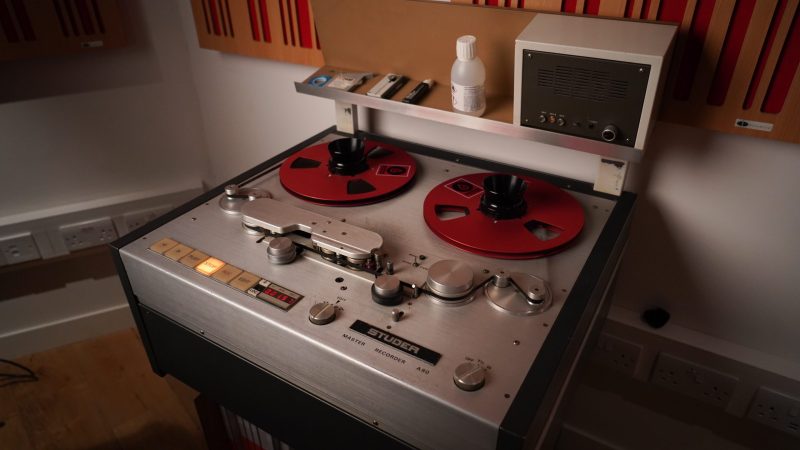 Studer A-80 1/4 inch reel-to-reel master tape recorder at Doctor Mix