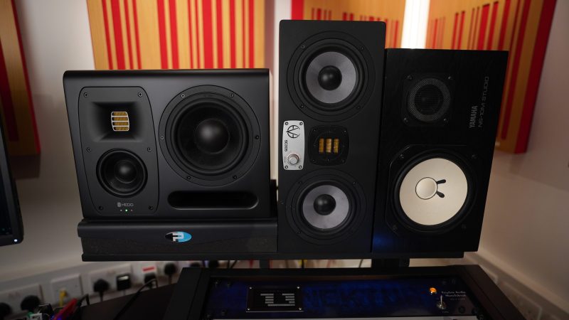 Doctor Mix Studio B Monitoring: Hedd Type 20 MKII, Eve Audio SC-305, Yamaha NS-10M Studio